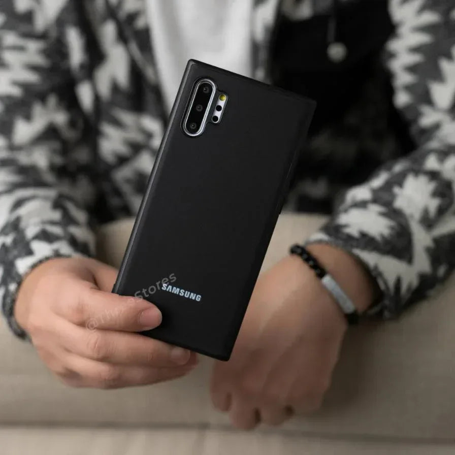 Slim Leather Camera Protection Case Samsung Note 10 Plus - Three