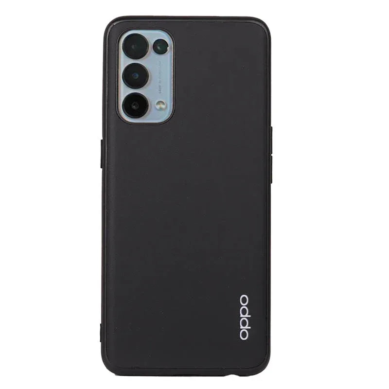 Slim Leather Camera Protection Case Oppo Reno 5 - Three