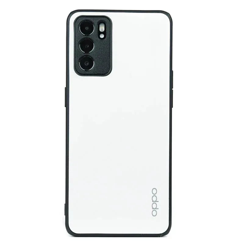 Slim Leather Camera Protection Case Oppo Reno 6 5G - Three