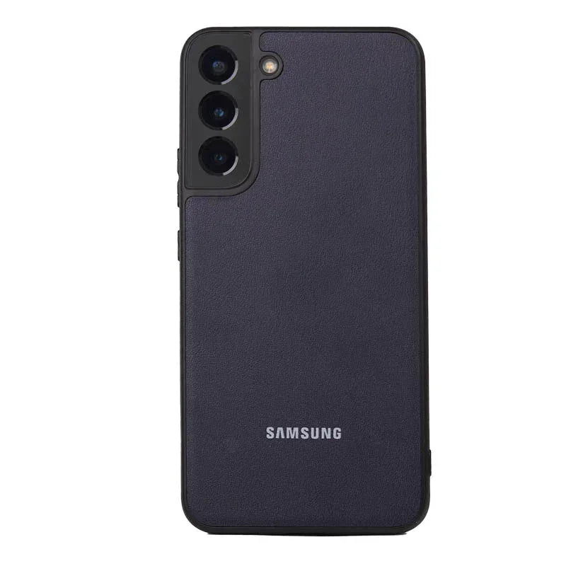 Slim Leather Camera Protection Case Samsung S22 Plus - Three
