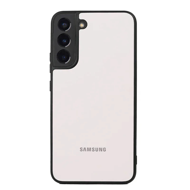 Slim Leather Camera Protection Case Samsung S22 Plus - Three