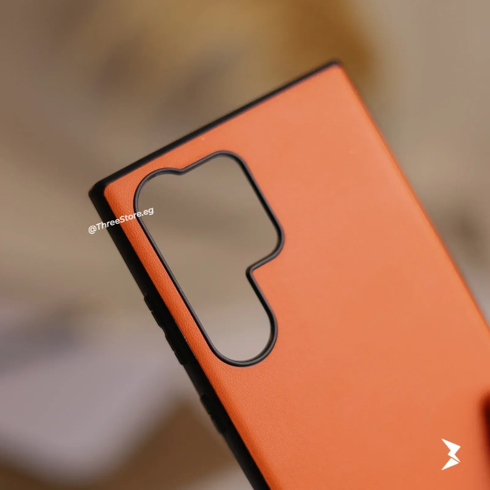 Slim Leather Camera Protection Case Samsung S22 Ultra - Three