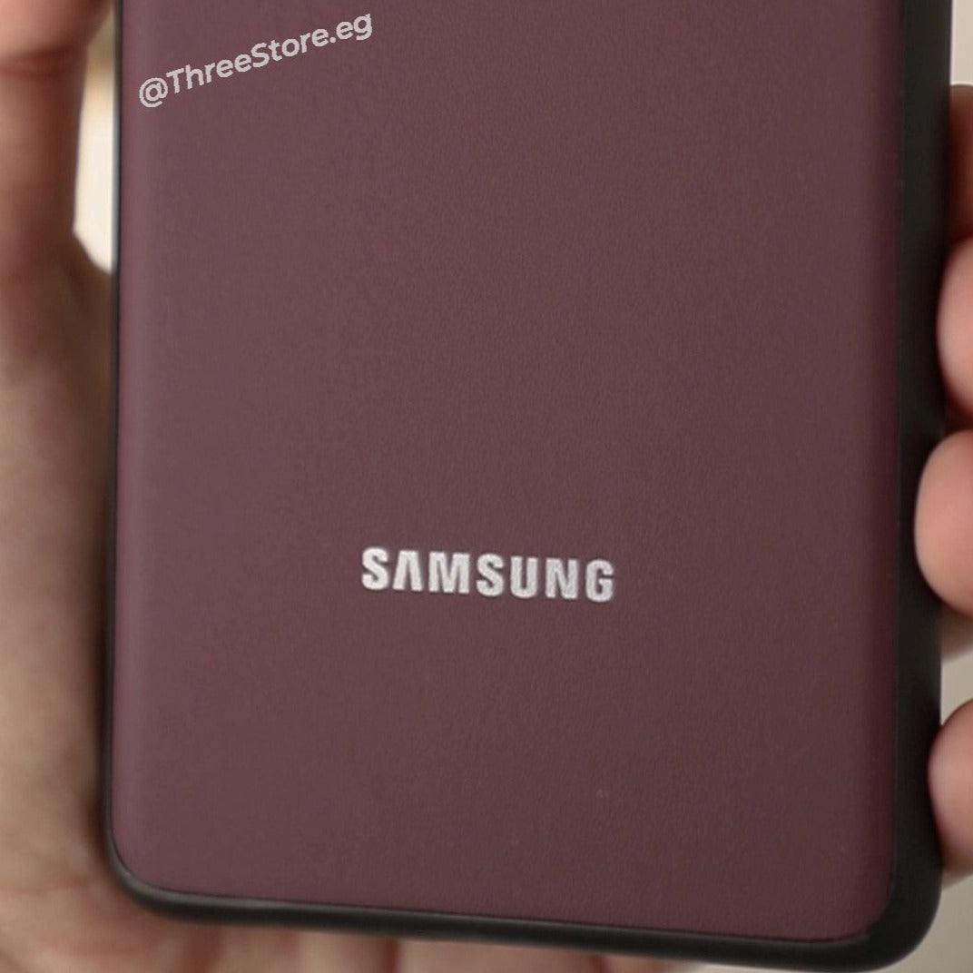 Slim Leather Camera Protection Case Samsung S21 Ultra