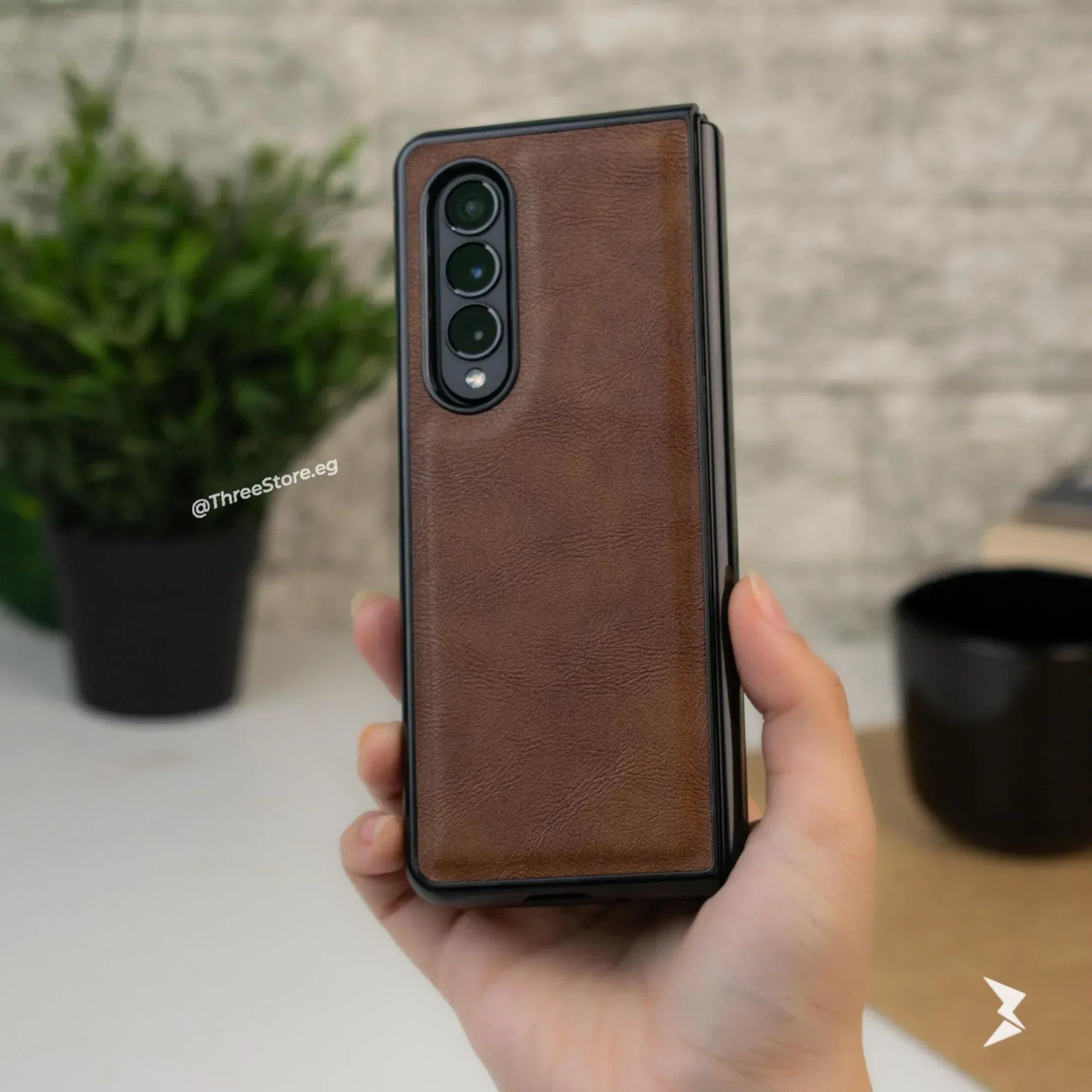 Slim leather Case Samsung Z Fold 4 - Three