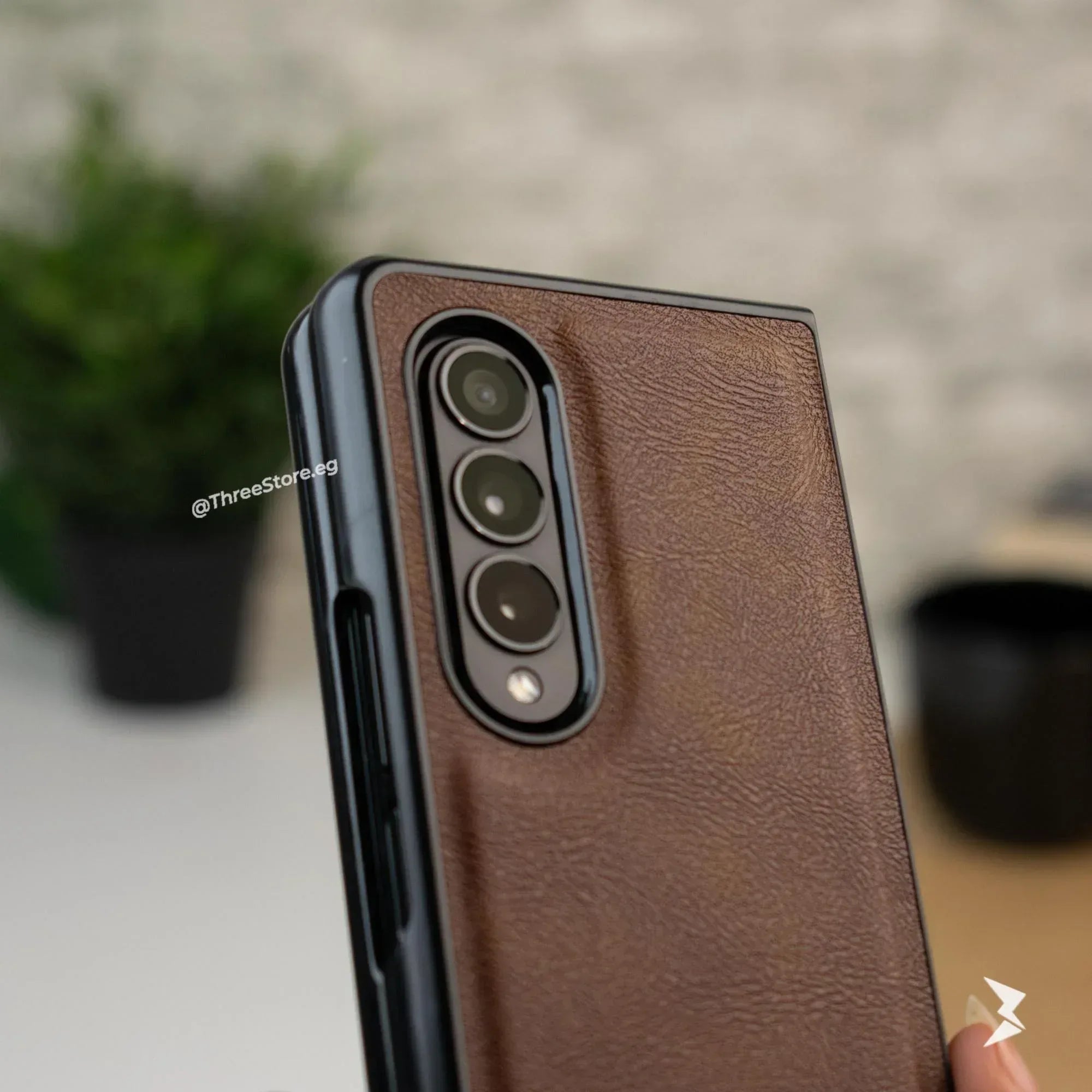 Slim leather Case Samsung Z Fold 4 - Three