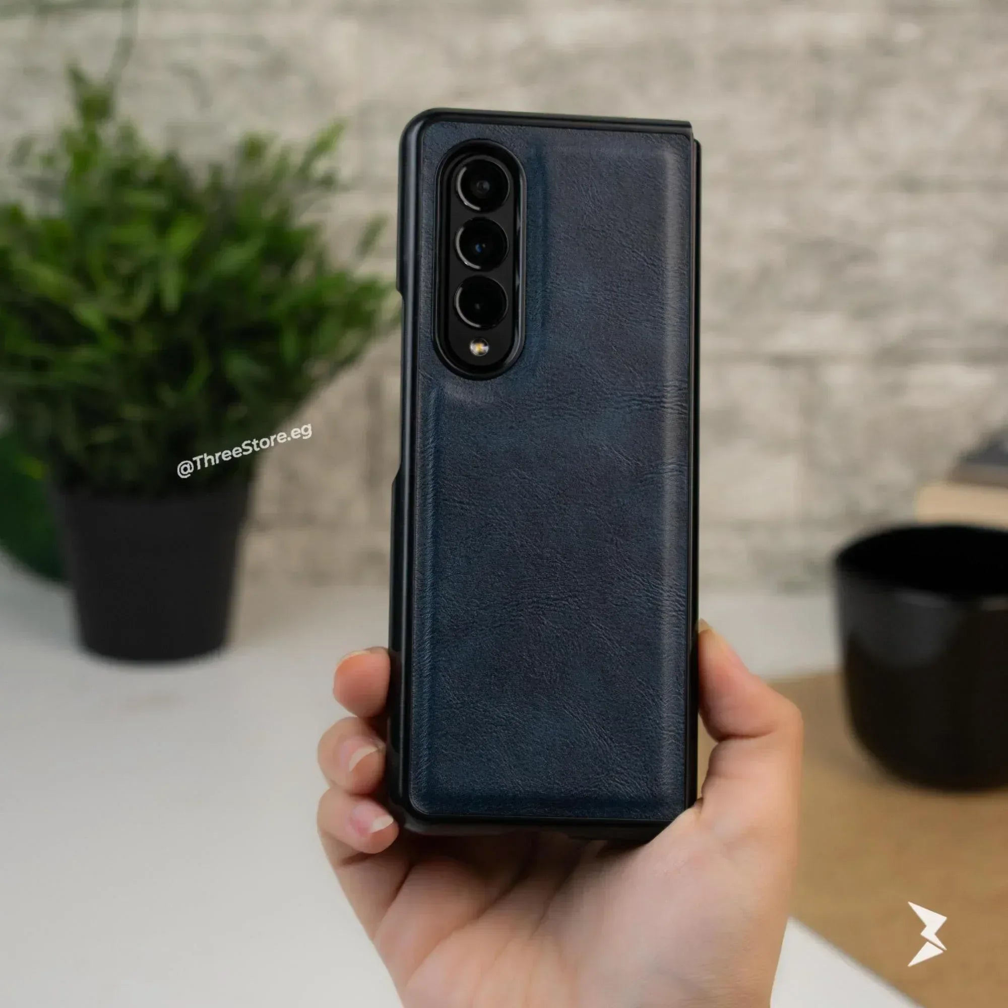 Slim leather Case Samsung Z Fold 4 - Three