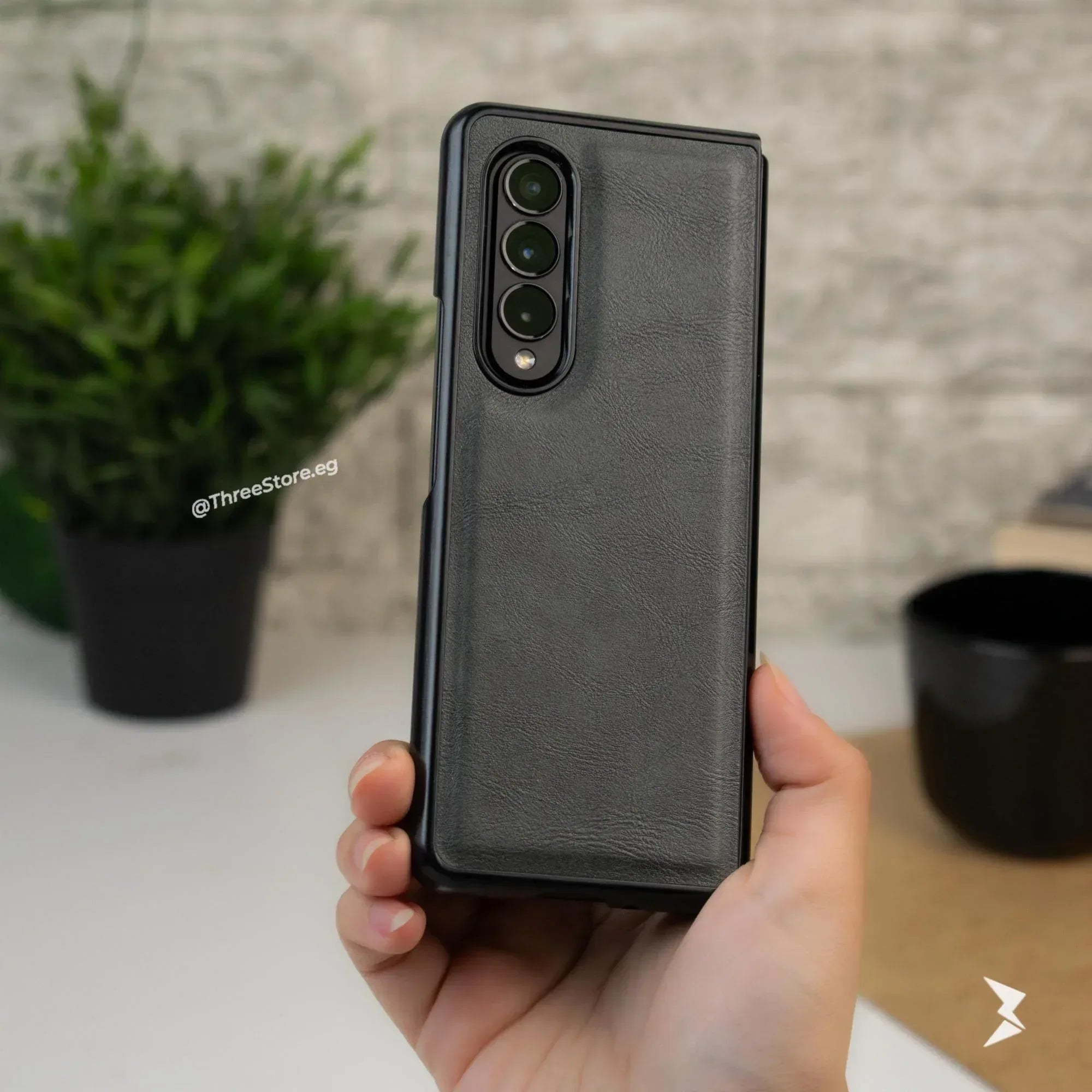 Slim leather Case Samsung Z Fold 3 - Three