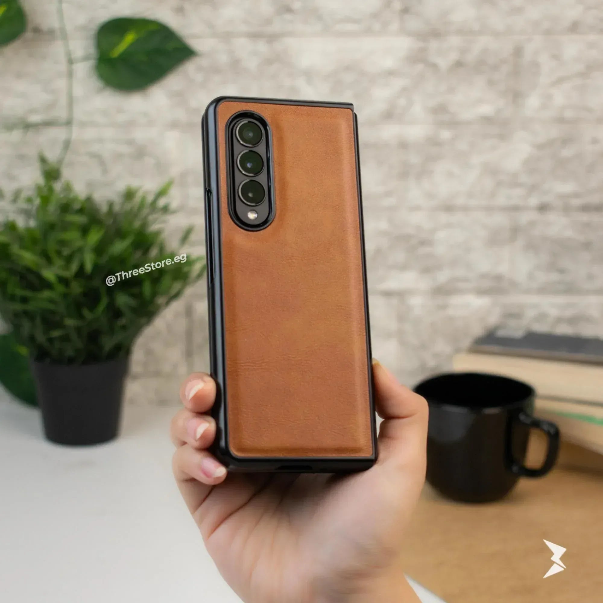 Slim leather Case Samsung Z Fold 5 - Three
