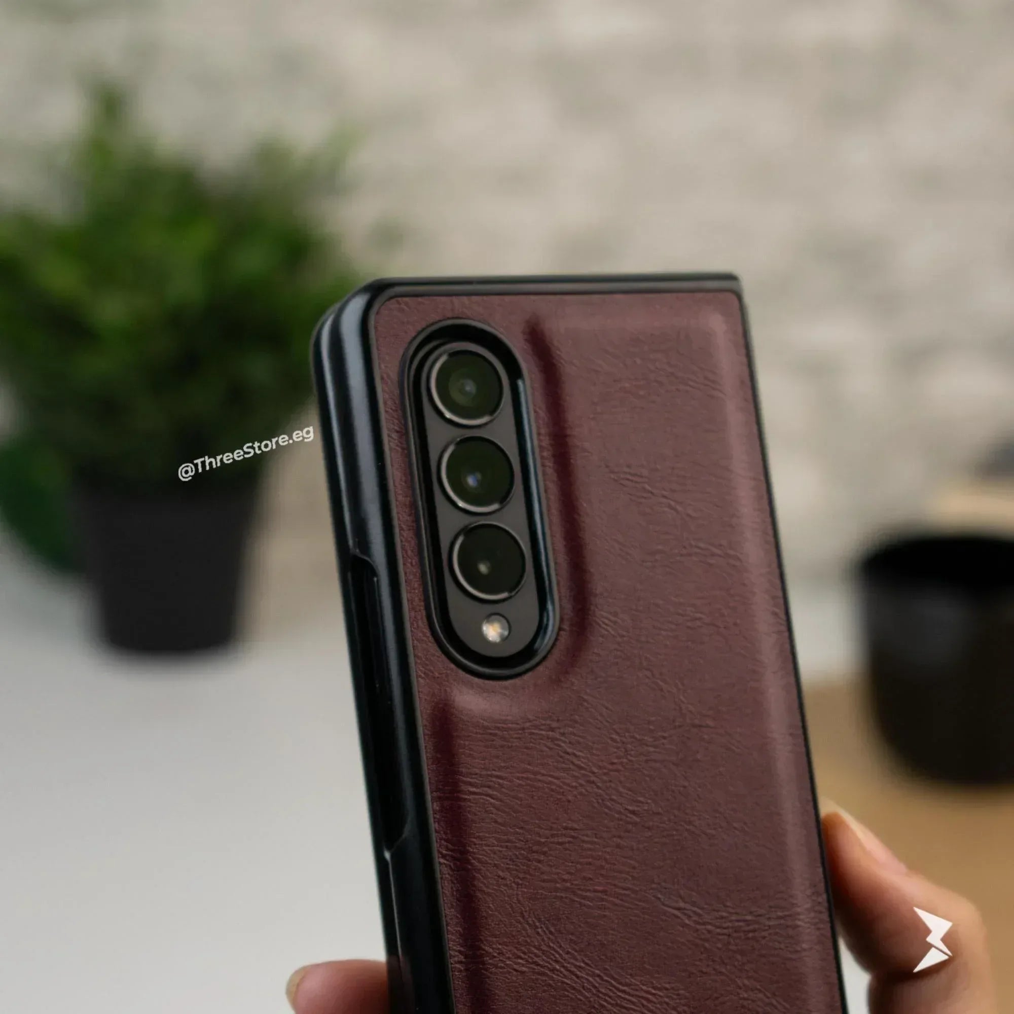 Slim leather Case Samsung Z Fold 3 - Three