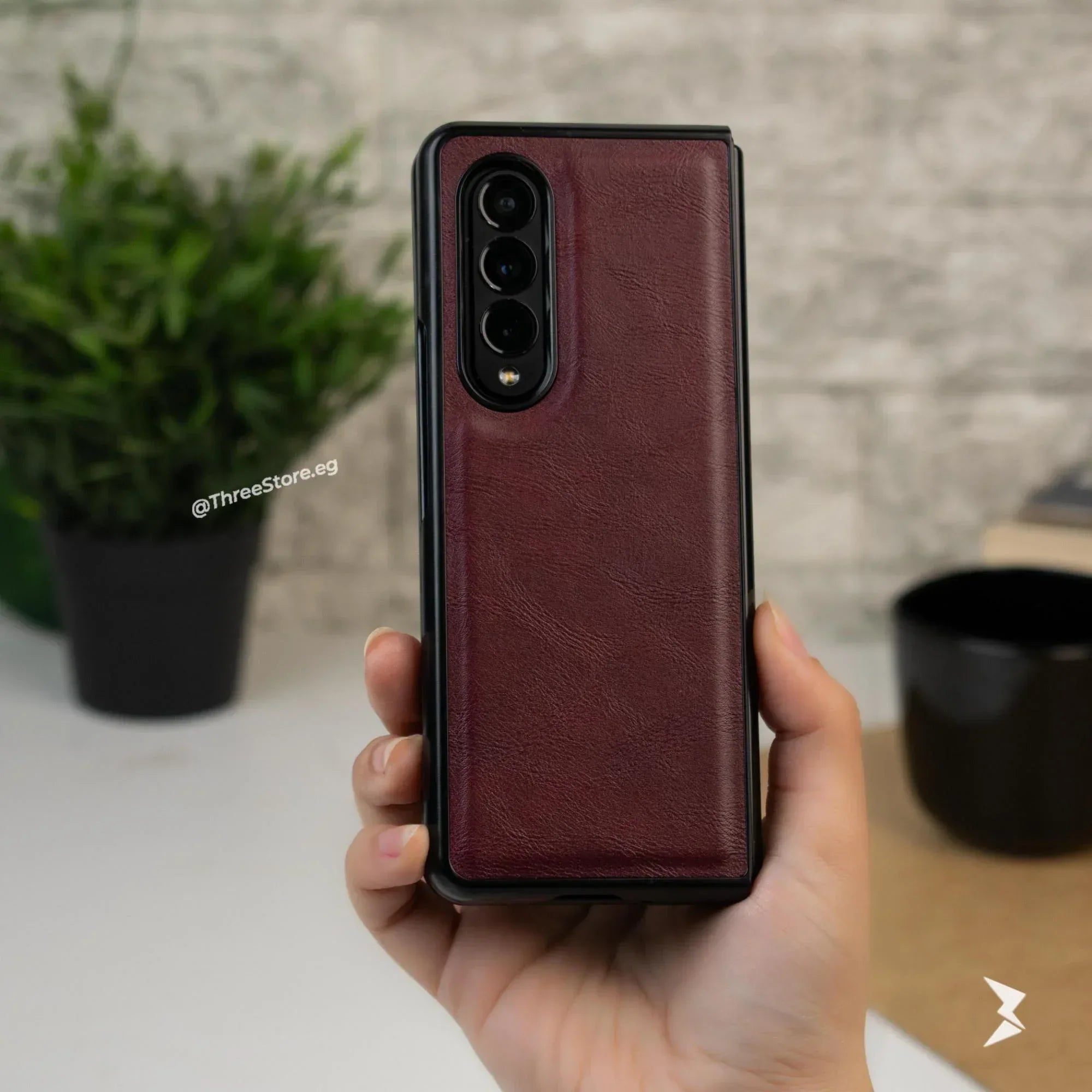 Slim leather Case Samsung Z Fold 4 - Three