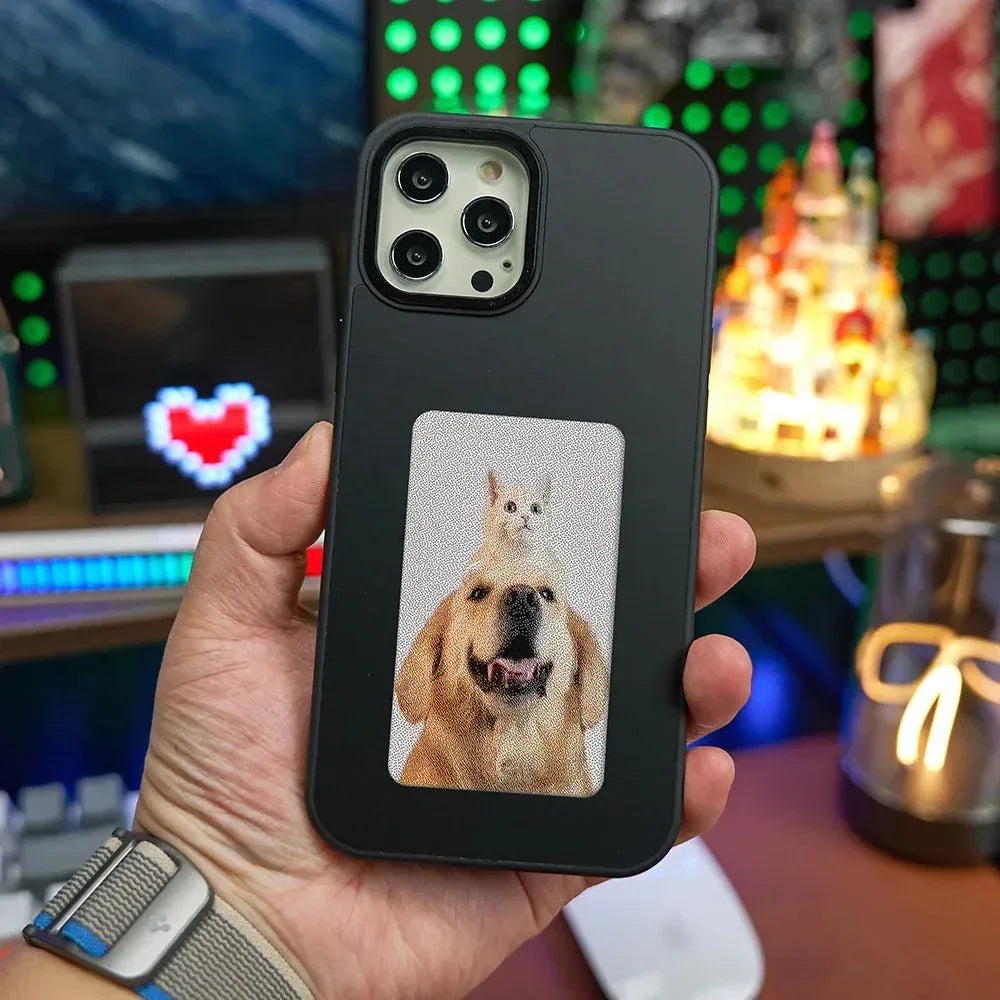 Smart NFC Ink Screen Case iPhone 14 Pro Max - Three