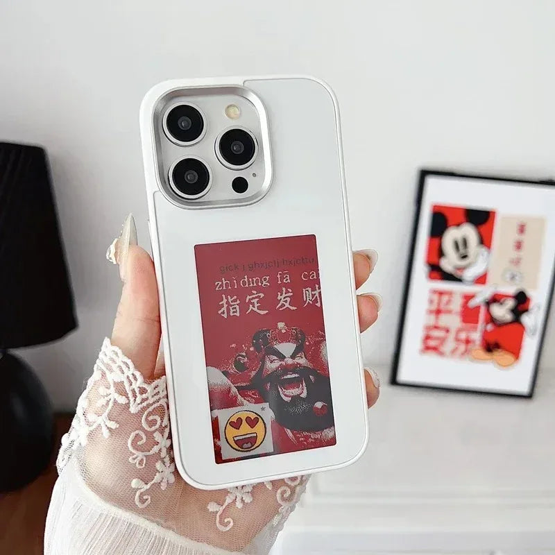 Smart NFC Ink Screen Case iPhone 16 Pro Max - Three