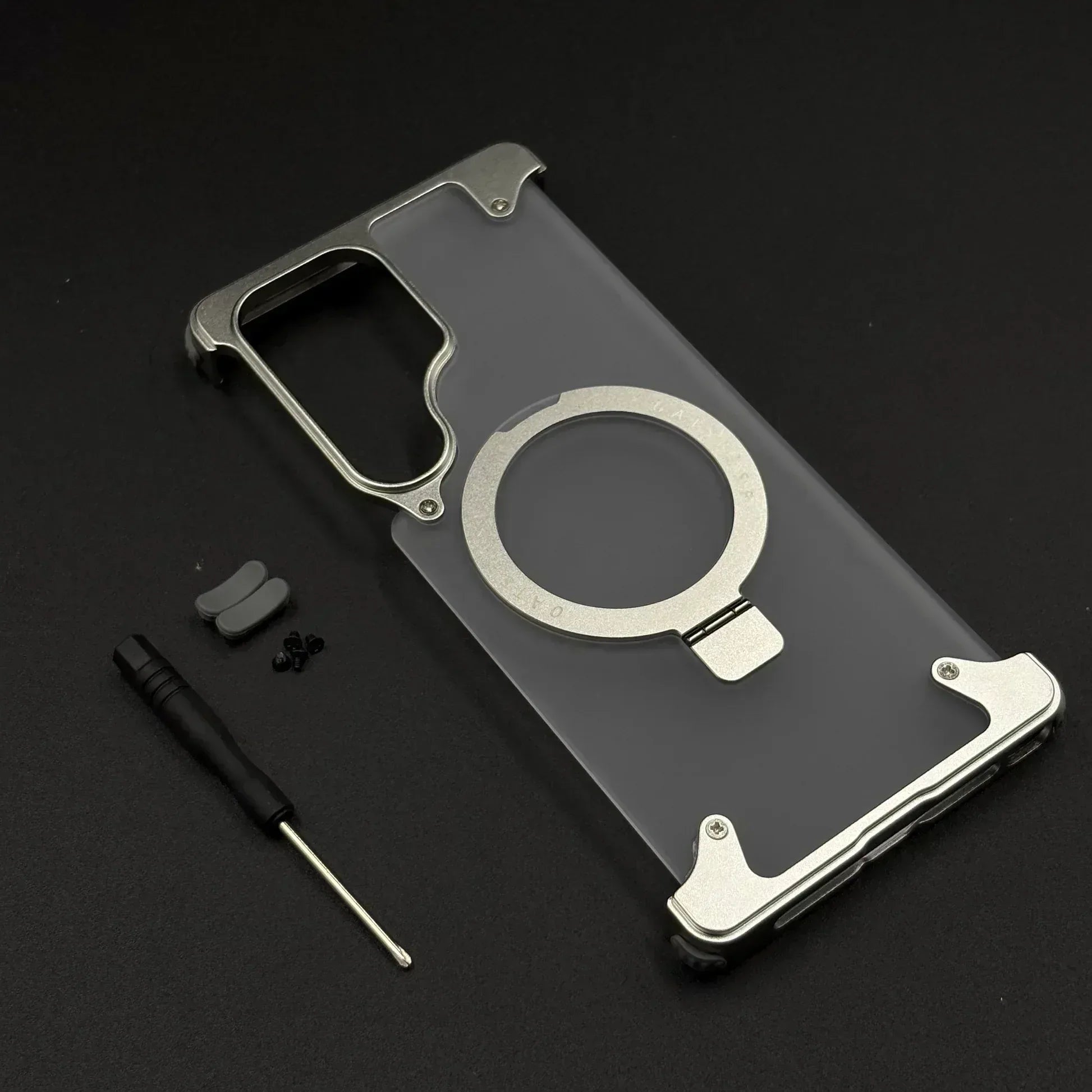 Smokey Metal Stand Magsafe Case Samsung S24 Ultra - Three