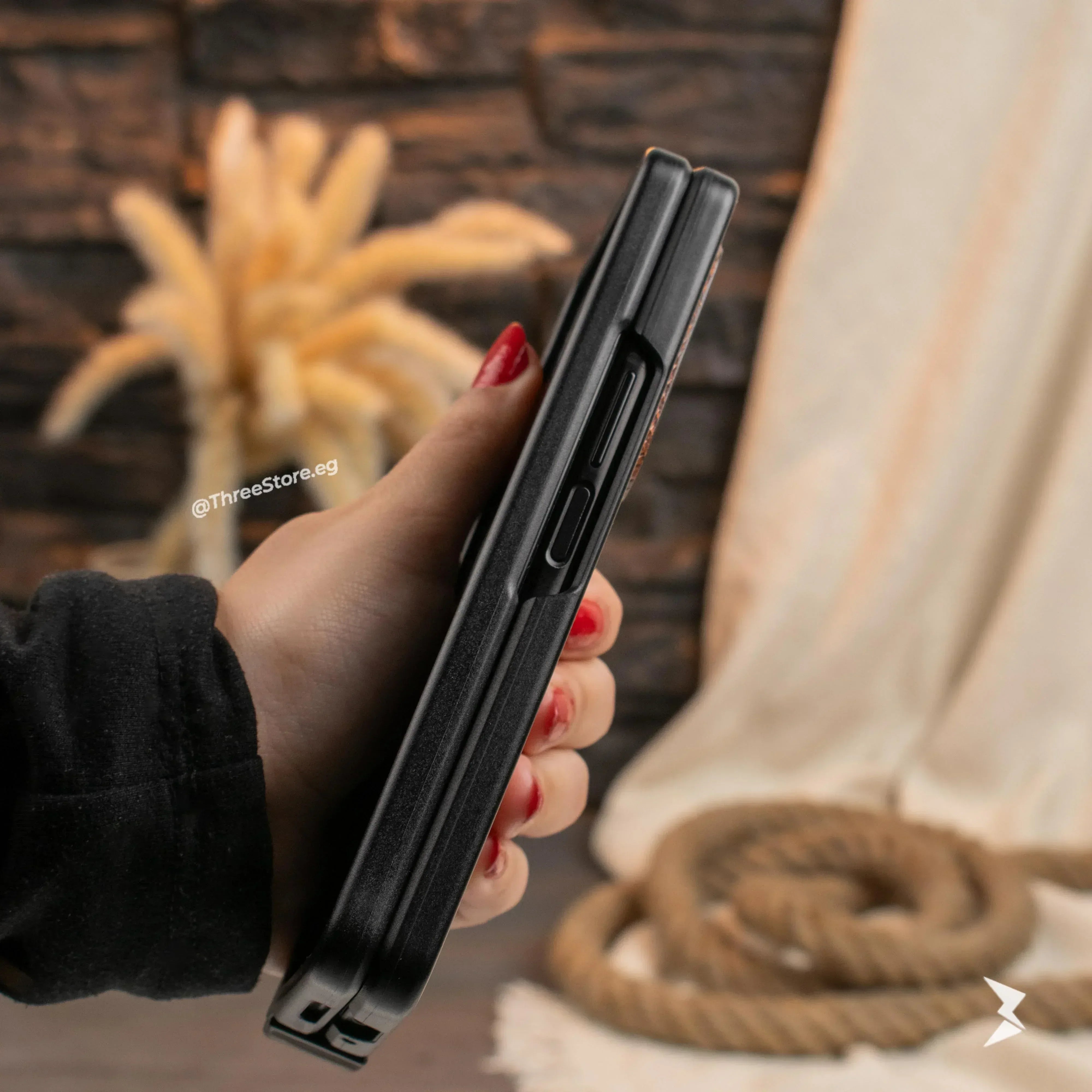 Snake Leather Case Samsung Z Fold 3 - Three