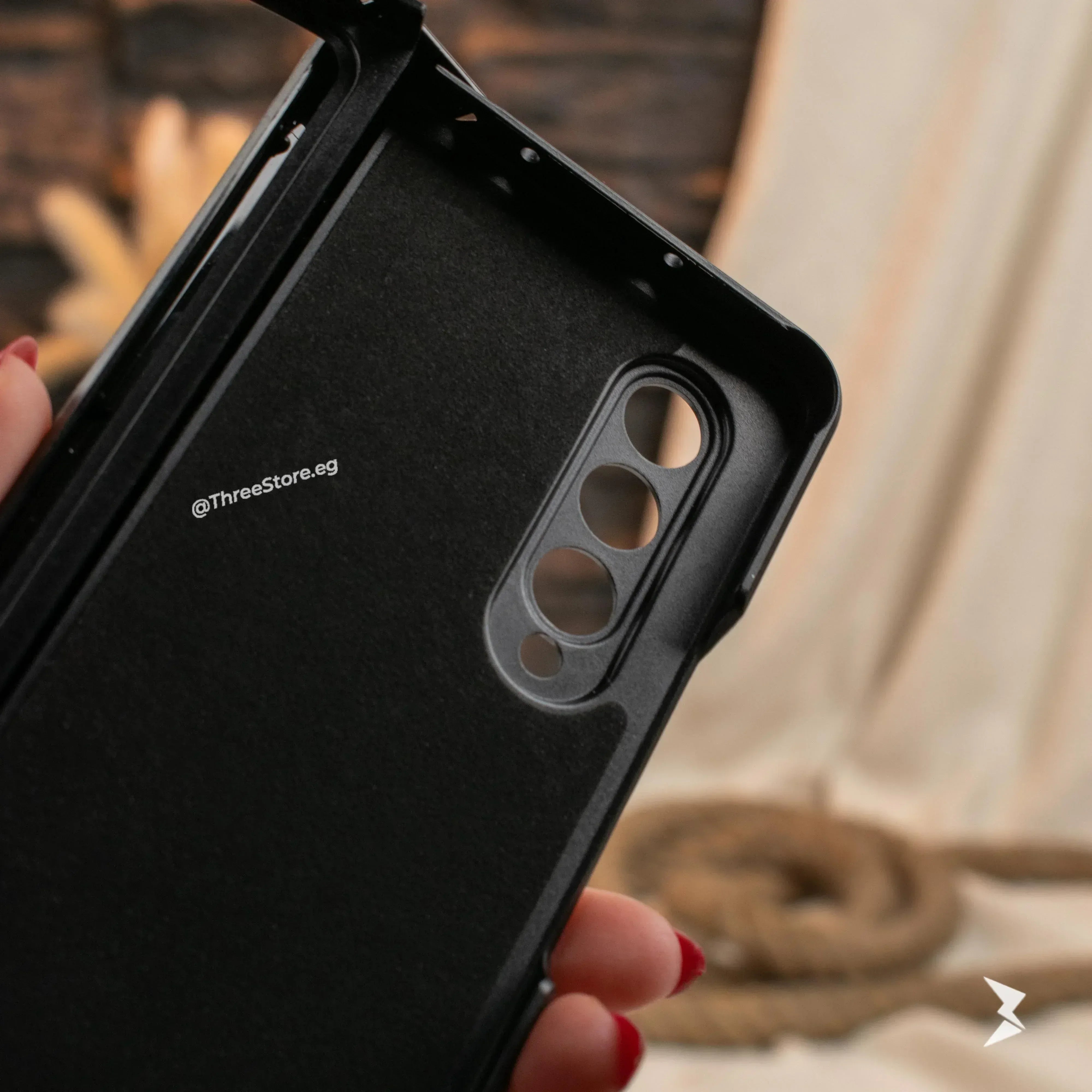 Snake Leather Case Samsung Z Fold 3 - Three