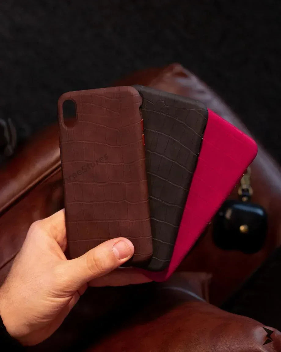 Snake Leather Case iPhone X - Three