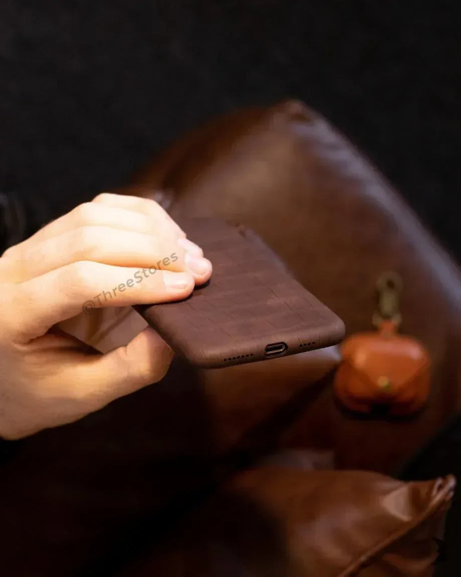 Snake Leather Case iPhone X - Three
