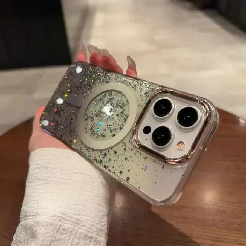 Snow Flakes Magsafe Case iPhone 16 Pro Max - Three