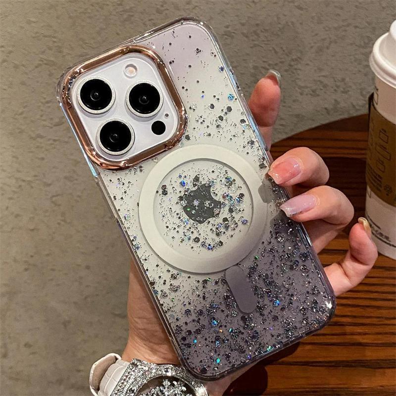 Snow Flakes Magsafe Case iPhone 16 Pro Max - Three