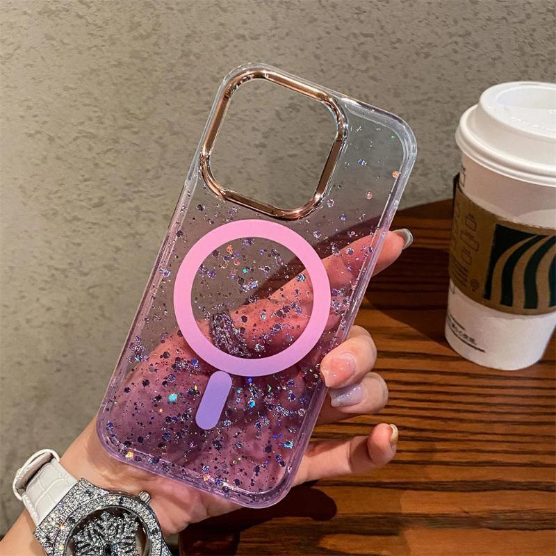 Snow Flakes Magsafe Case iPhone 16 Pro Max - Three