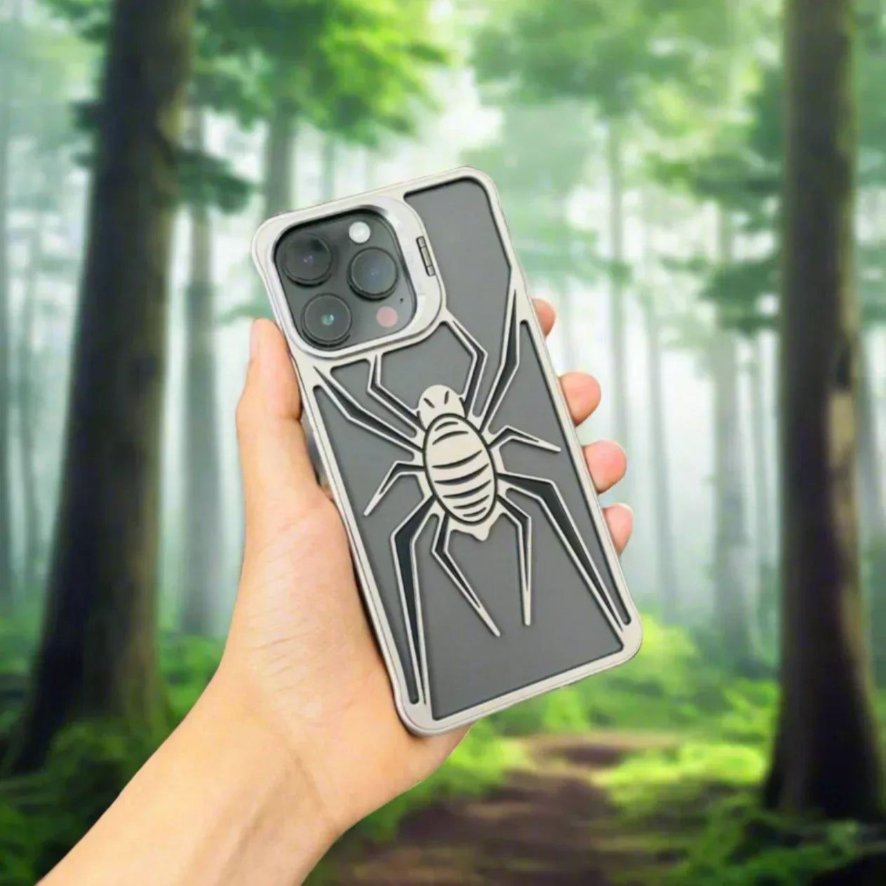 Spider Metal Case iPhone 15 Pro Max - Three