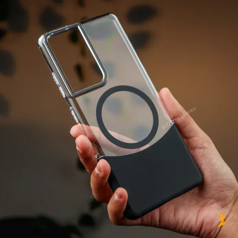 Splicing Transparent Case Samsung S21 Ultra - Three