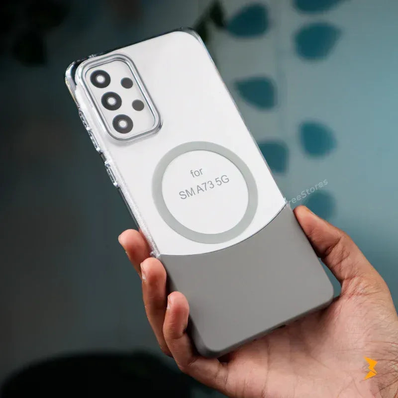 Splicing Transparent Case Samsung A73 - Three