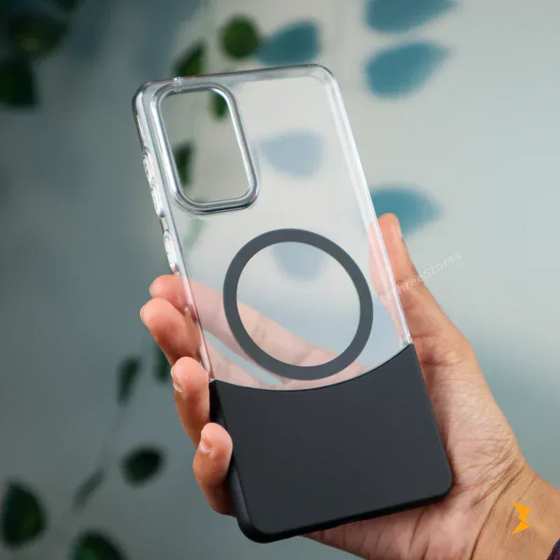 Splicing Transparent Case Samsung A73 - Three