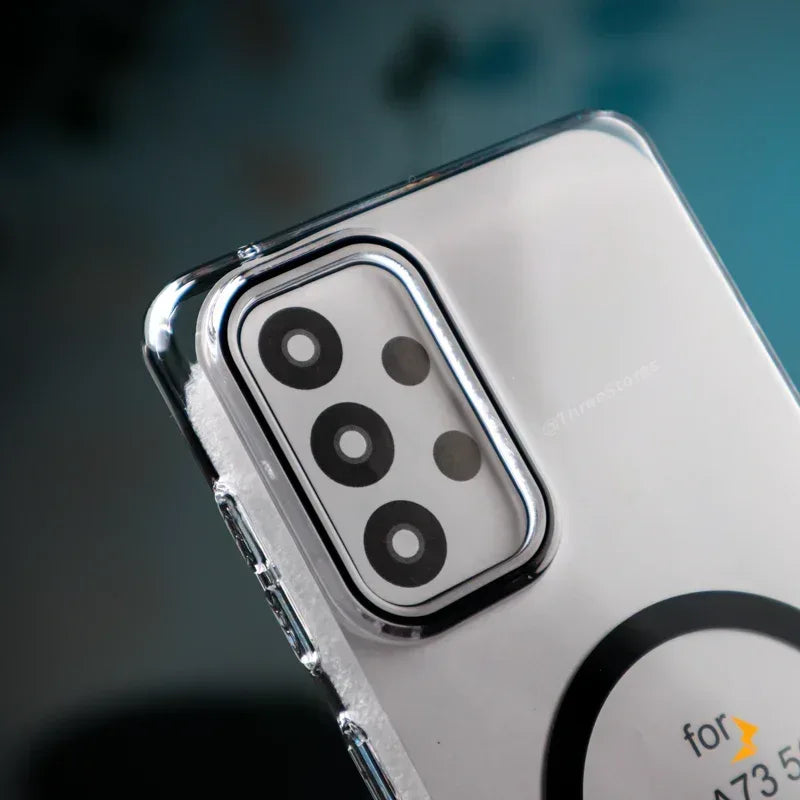 Splicing Transparent Case Samsung A73 - Three