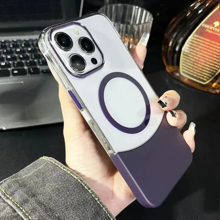 Splicing Transparent Case iPhone 15 Pro Max - Three