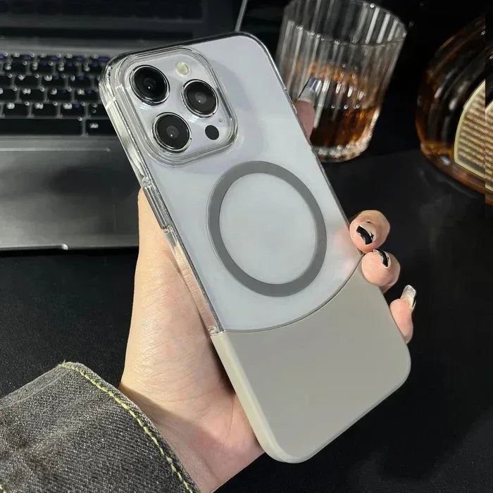 Splicing Transparent Case iPhone 16 Plus - Three