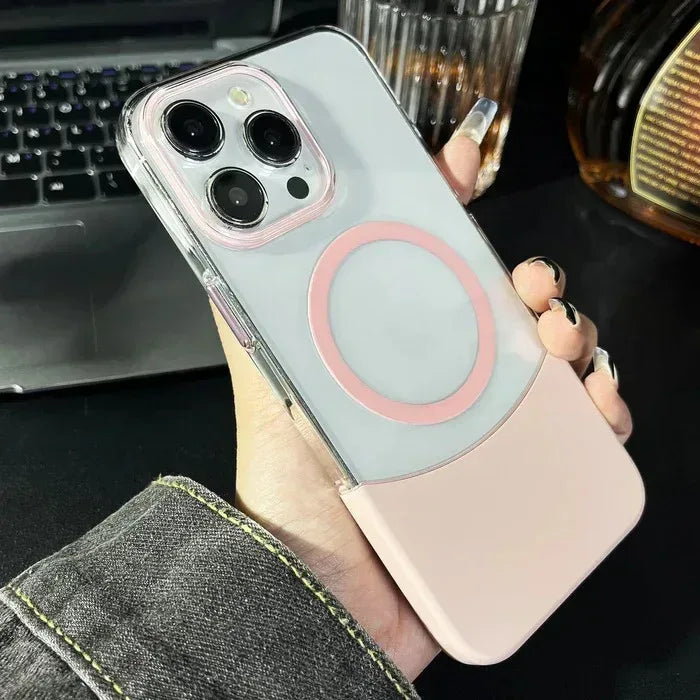 Splicing Transparent Case iPhone 16 Plus - Three