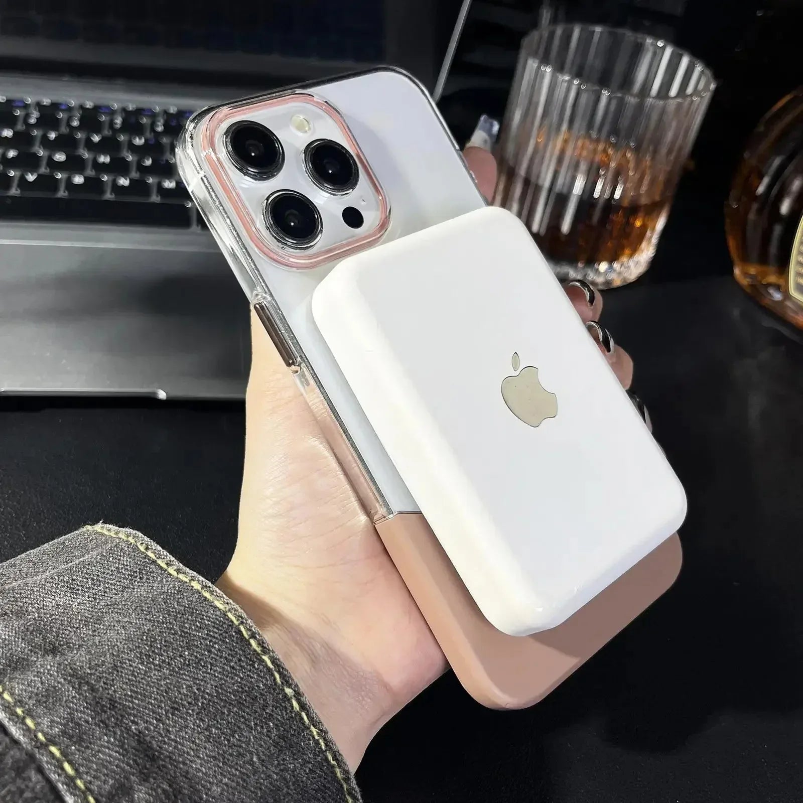 Splicing Transparent Case iPhone 13 Pro Max - Three