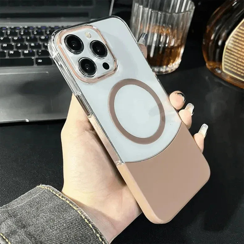 Splicing Transparent Case iPhone 16 Plus - Three