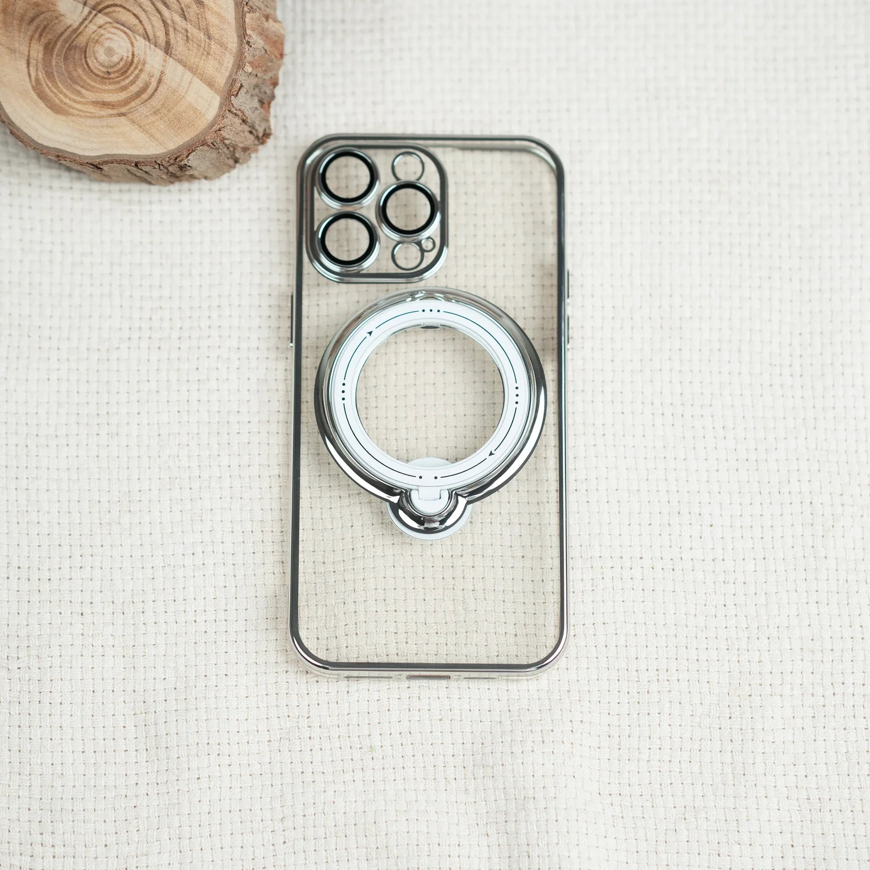 Stand Magsafe Transparent Case iPhone 11 Pro Max - Three