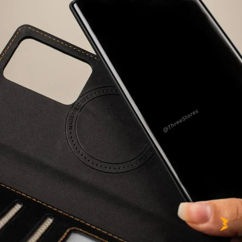 DDU Magsafe Flip Leather Case Samsung Note 20 Ultra - Three