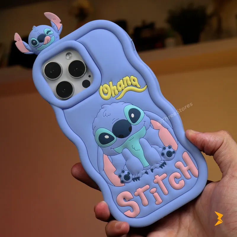 Stitch Ohana Silicone Case iPhone 15 Pro Max