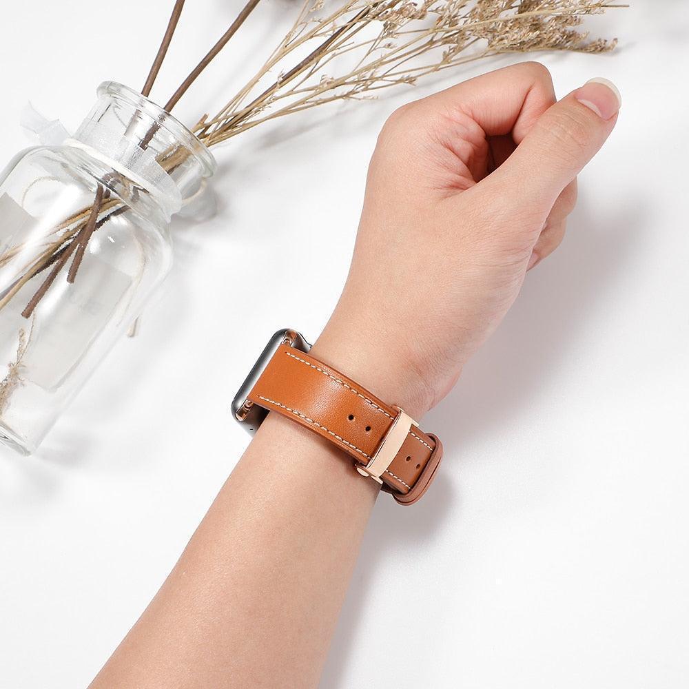 Strato Leather Band For Apple Watch - Three