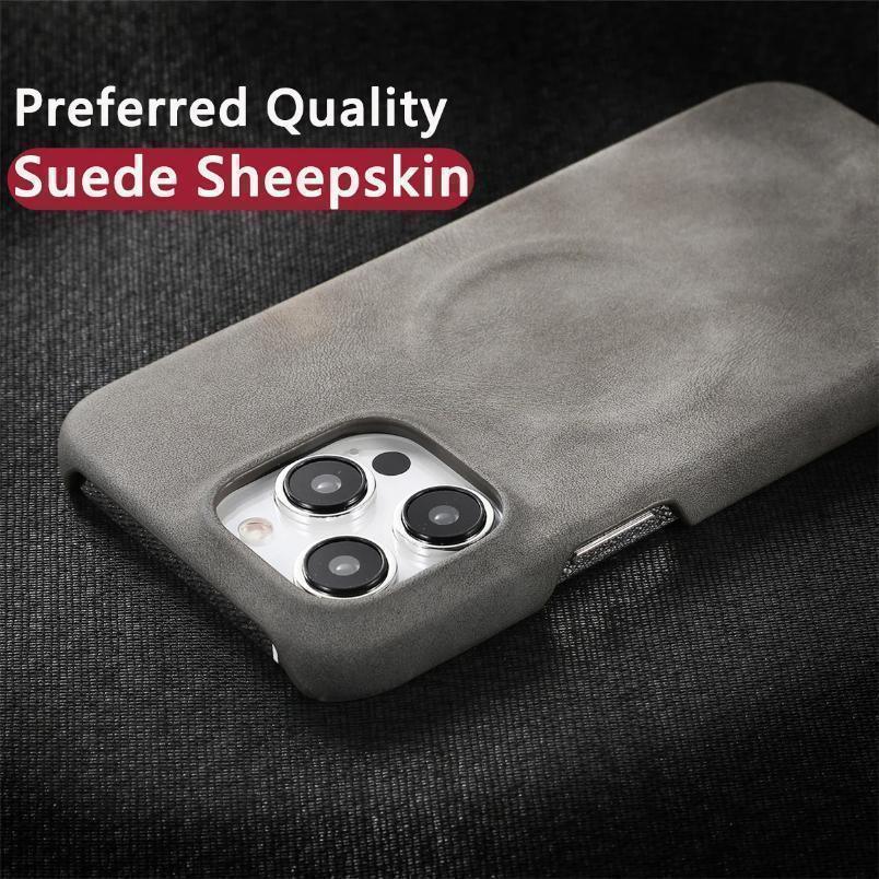 Stuffed Leather Case iPhone 13 Pro Max - Three