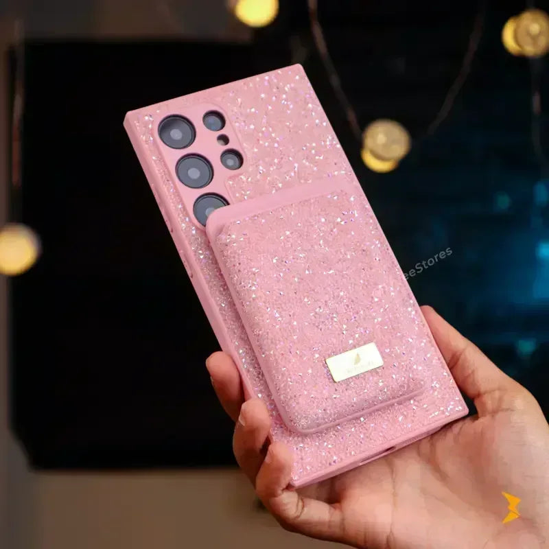 Swarovski Luxury Wallet Case Samsung S25 Ultra - Three