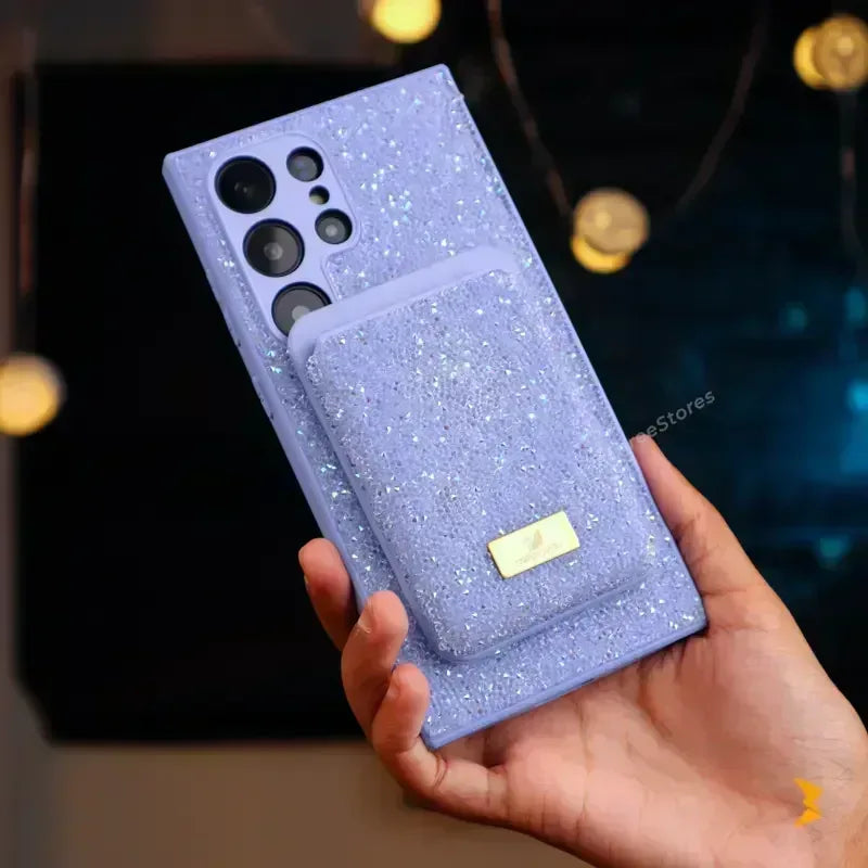 Swarovski Luxury Wallet Case Samsung S25 Ultra - Three