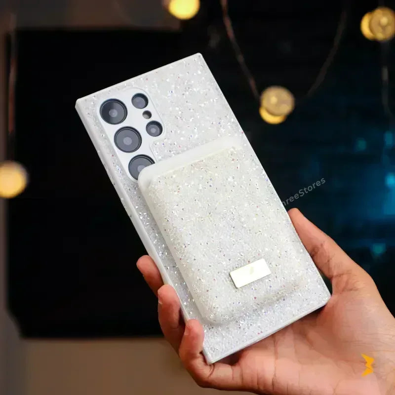 Swarovski Luxury Wallet Case Samsung S25 Ultra - Three