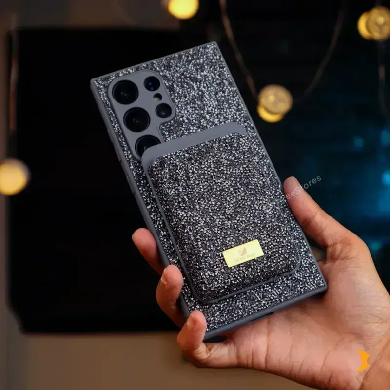 Swarovski Luxury Wallet Case Samsung S25 Ultra - Three