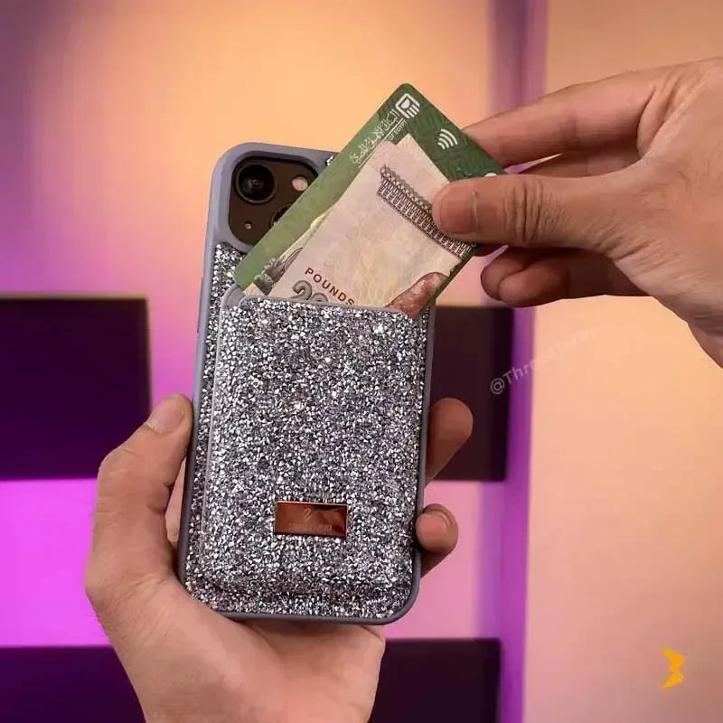 Swarovski Luxury Wallet Case iPhone 15 - Three