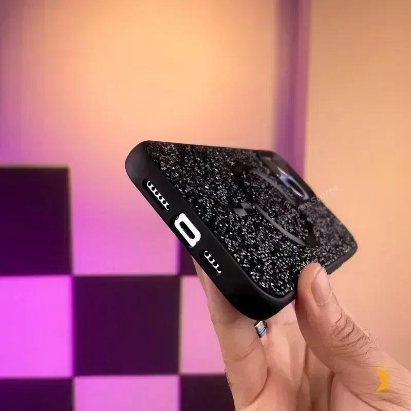 Swarovski Luxury Wallet Case iPhone 12 Pro - Three