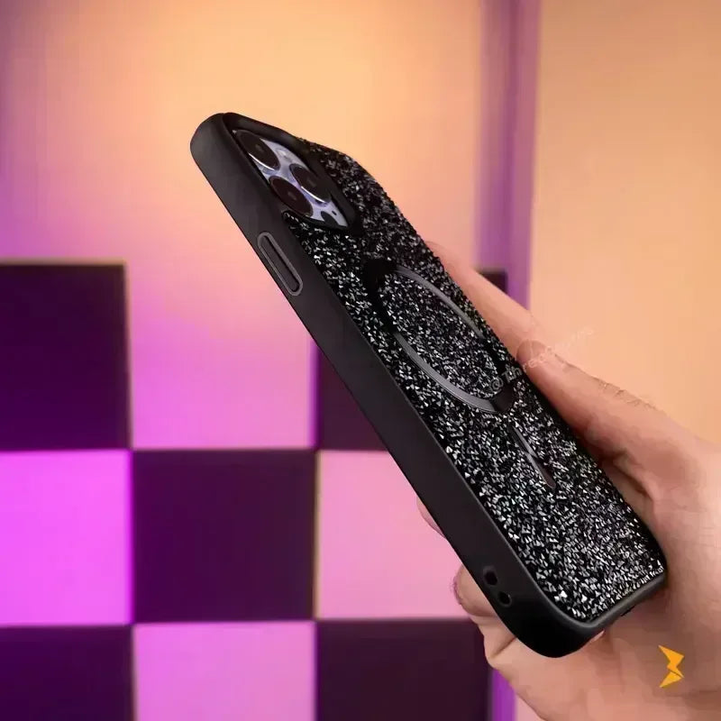 Swarovski Luxury Wallet Case iPhone 12 Pro - Three