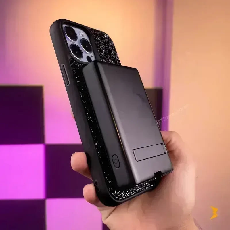 Swarovski Luxury Wallet Case iPhone 12 Pro - Three