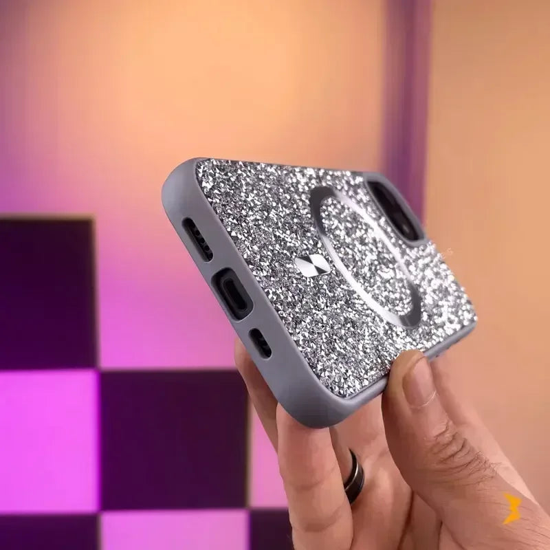 Swarovski Luxury Wallet Case iPhone 15 - Three
