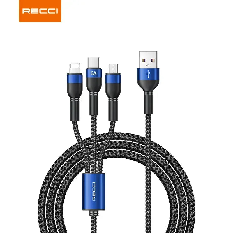 Recci SkyLine 3 in 1 Cable RTC-T12 - Three