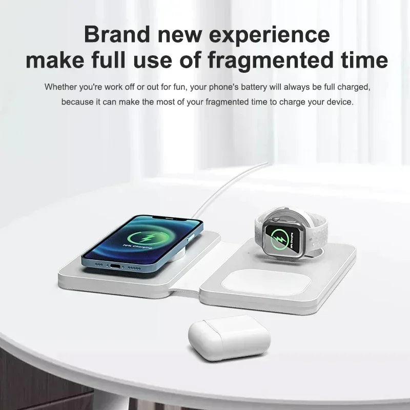 3 in 1 magnetic wireless charger T5 - Three